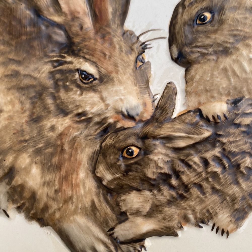 Vintage 1975 Mothers Series Rabbit Plate - Picture 4 of 6